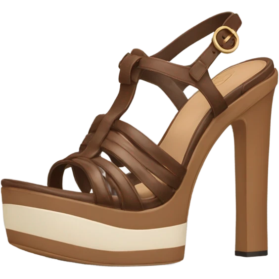 Platform Gucci sandals brown  emoji