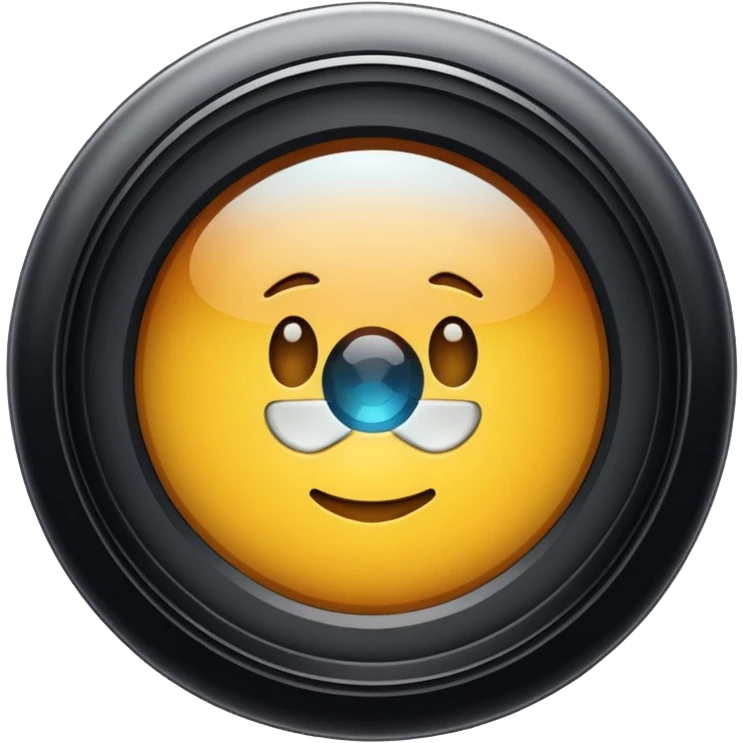 camera lens emoji