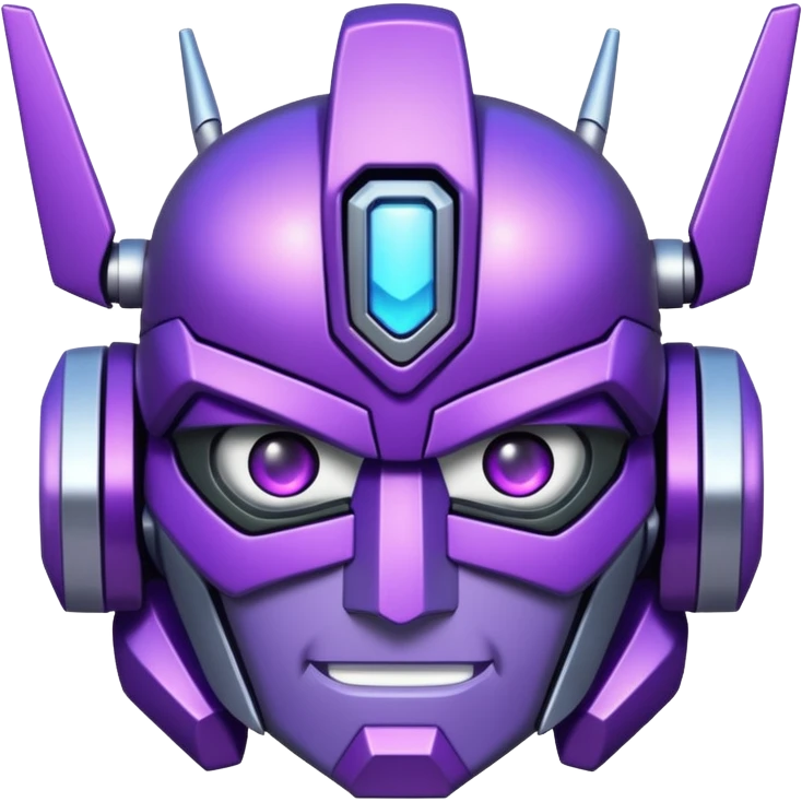 glitter purple and cian transformer emoji