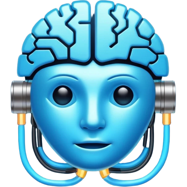   Create an emoji in which it is representing AI brain emoji