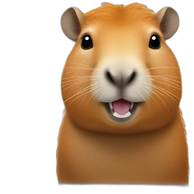 capybara avec une orange sur la tête emoji