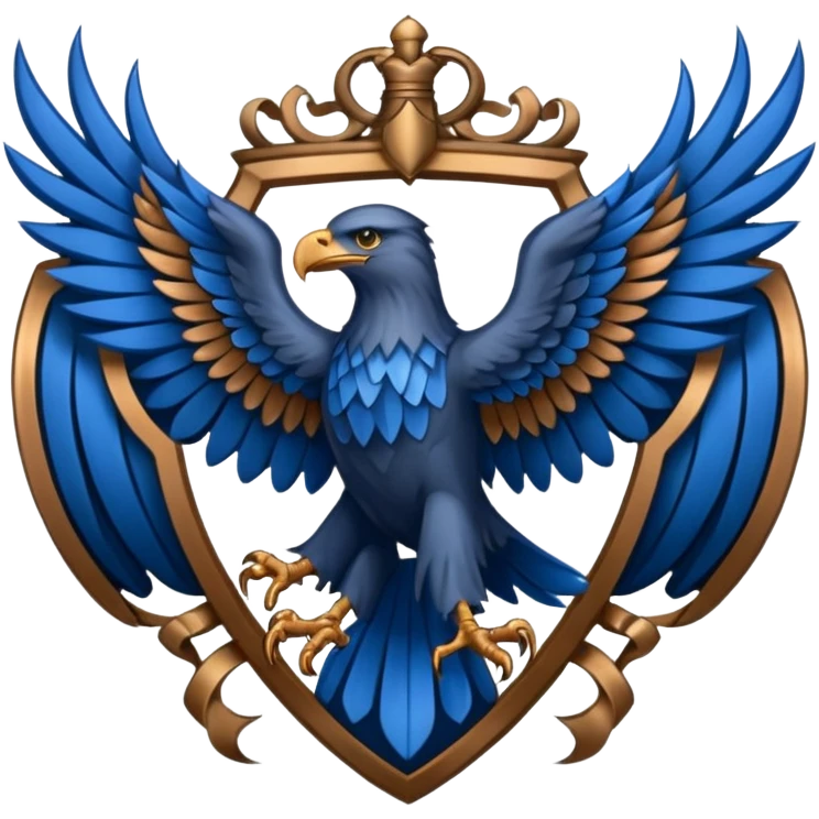 Hogwarts Ravenclaw crest Eagle emoji