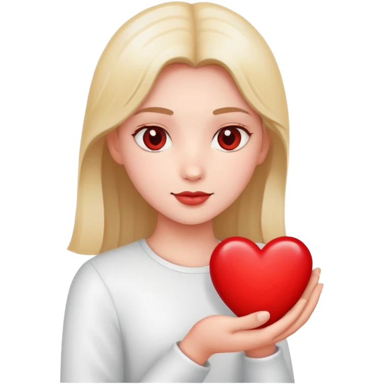 🤗 holding a ❤️ emoji