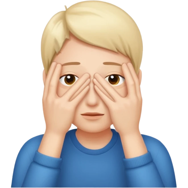 Hiding hands over eyes emoji