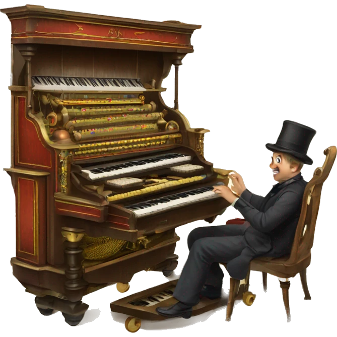 19th century travelling calliope steam organ emoji