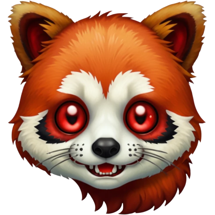 a red panda zombie emoji