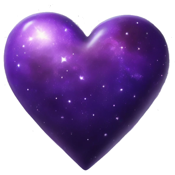 purple galaxy heart emoji