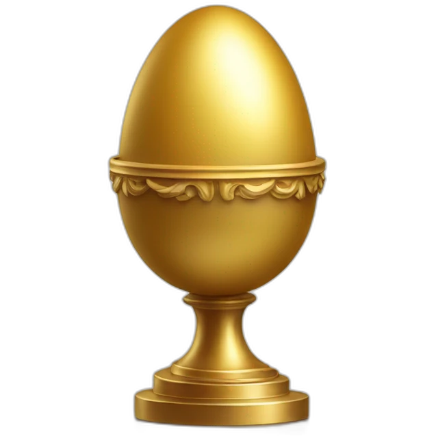 golden egg on pedestal emoji