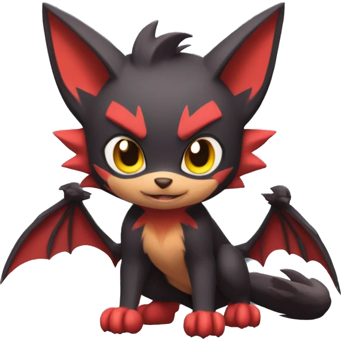 Bat-Litten-Zoroark full body emoji