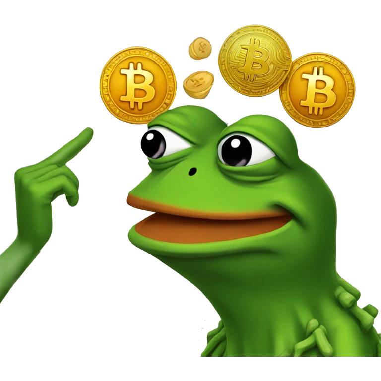 pepe+bitcoin emoji