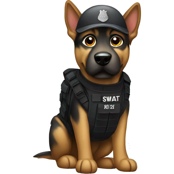 swat dog emoji