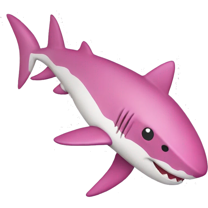 pink shark  emoji