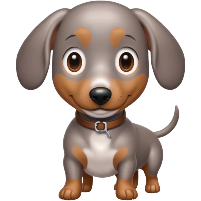 Dapple weenie dog emoji