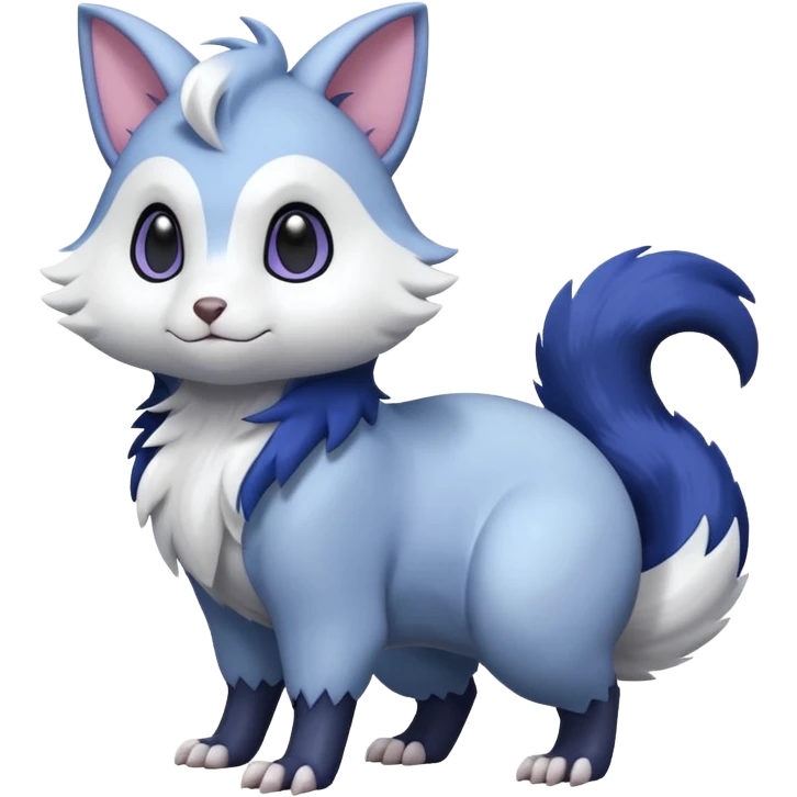Shiny Furret-Absol-Noibat-Hybrid (Full body) emoji