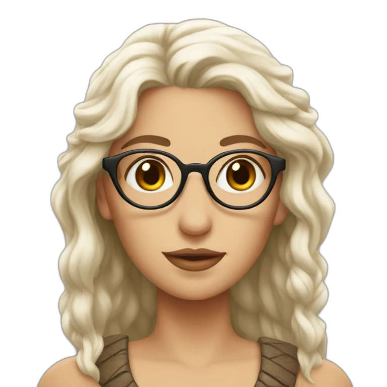 khaleesi with glasses emoji