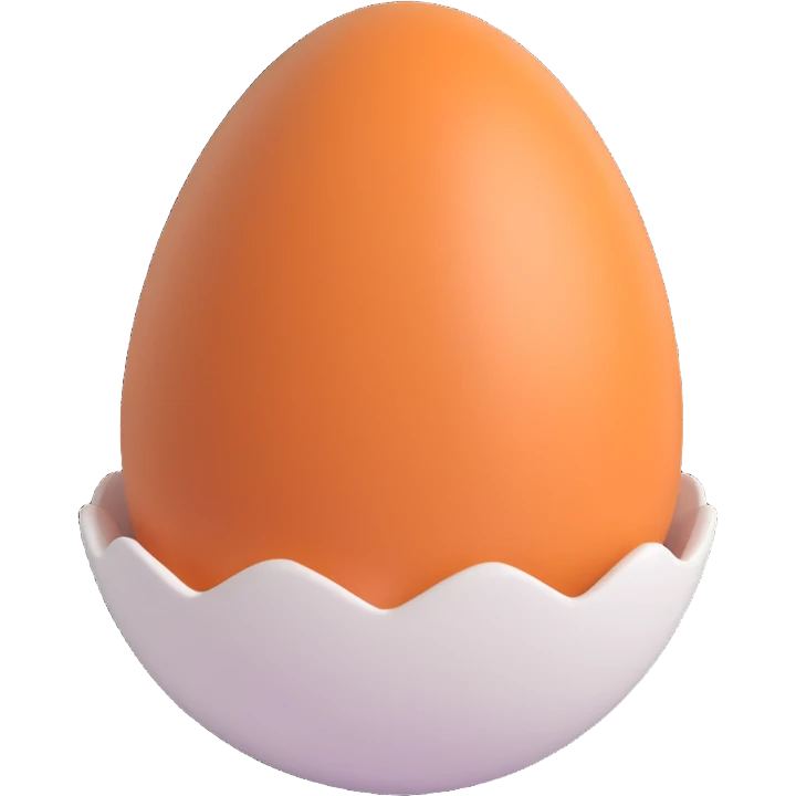 simple egg emoji