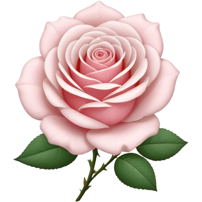 rose shape flower, no stem, now make it a white emoji