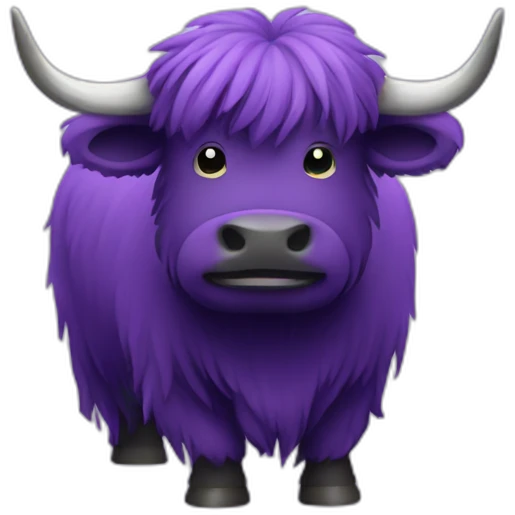 yak purple emoji