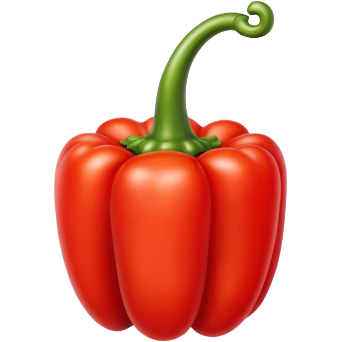 bright red bell pepper emoji