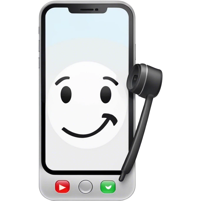 a mobile phone holding up a ‘do not disturb’ sign emoji