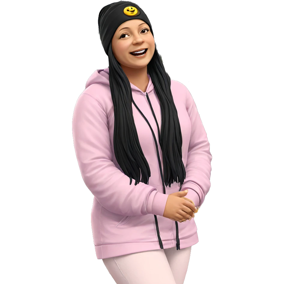 happy girl at shrine emoji
