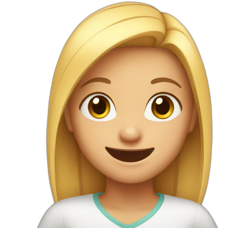 girl happy emoji