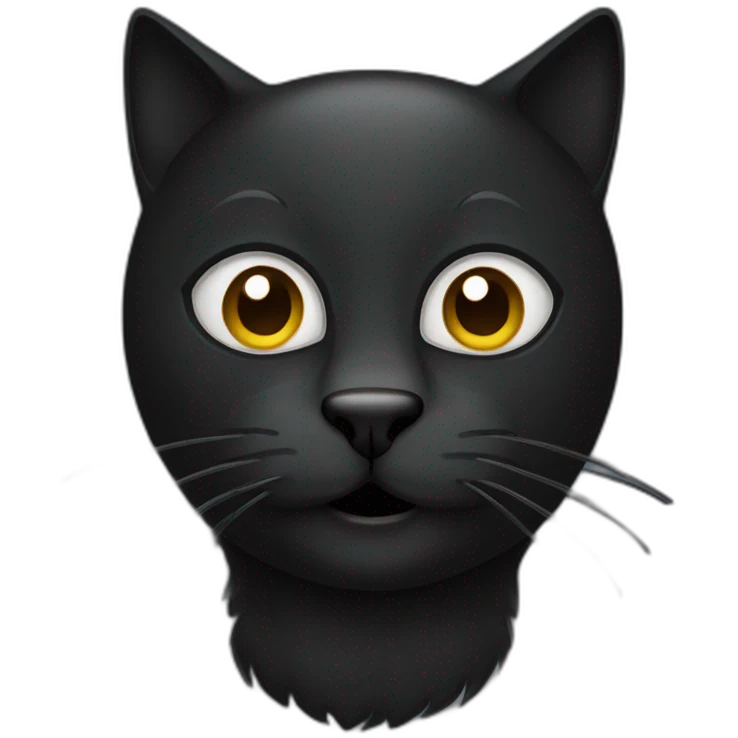 Big black cat emoji