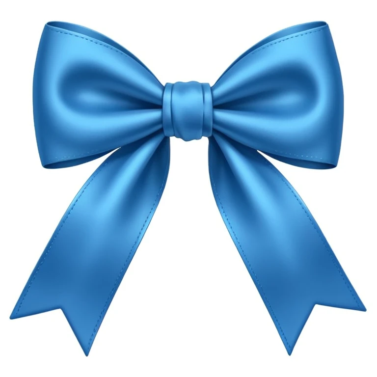 Blue bow  emoji