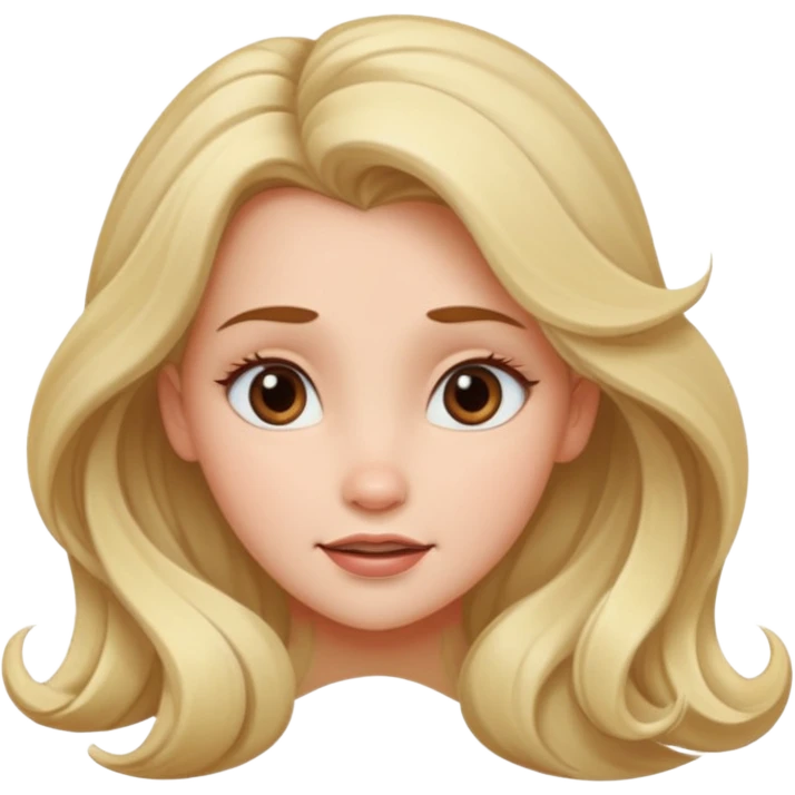  Disney Cartoon style female head emoji