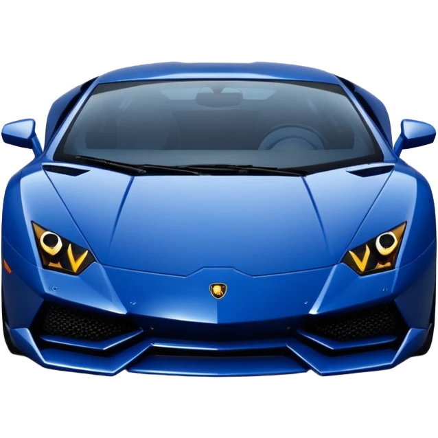 navy blue lamborghini  emoji