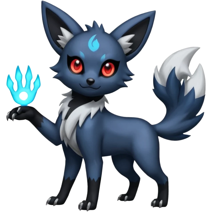 Poochyena-Zorua-Absol-Umbreon-fusion (full body) emoji