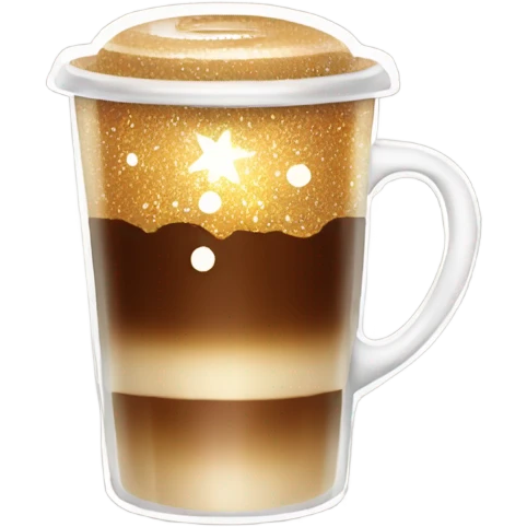 Sparkling coffee emoji