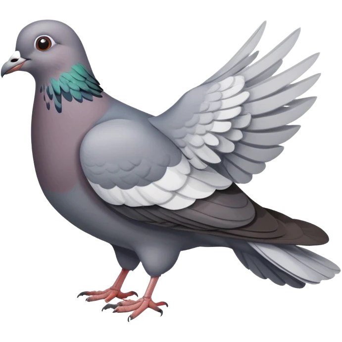 a pigeon bird, gray dove emoji