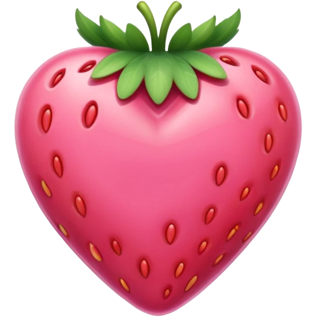 Strawberry pink heart emoji