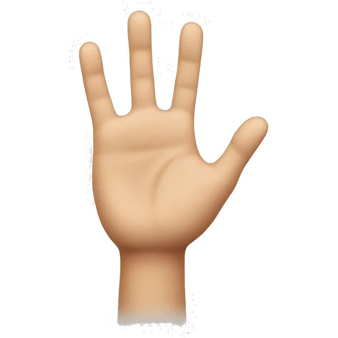 Hand saying to come emoji