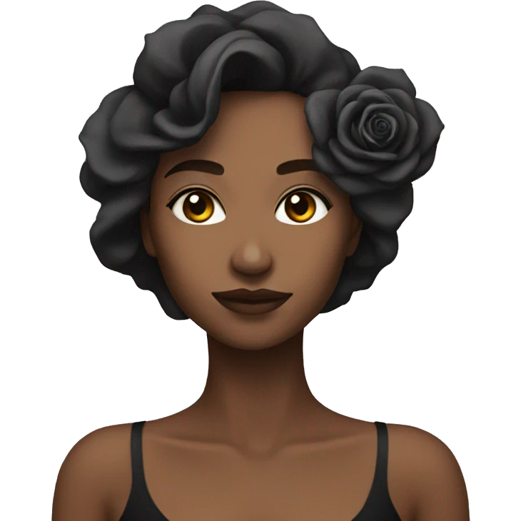 Black rose emoji