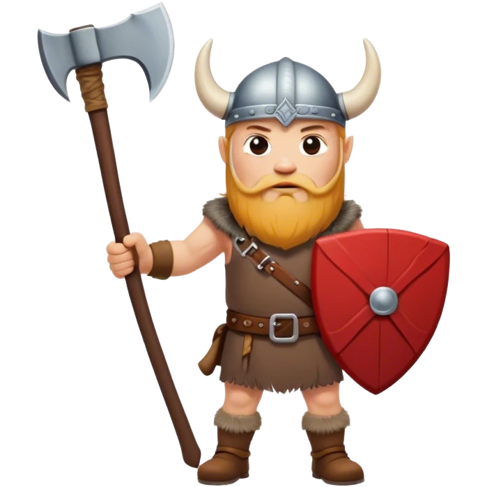 Danish Viking with an ax in his hands emoji