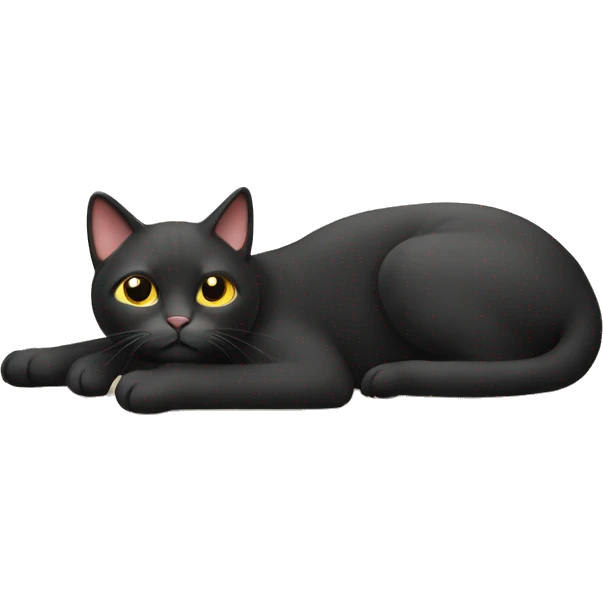 The cat is lying on the couch emoji