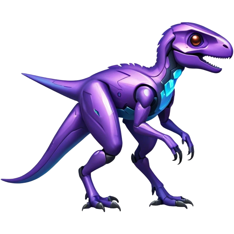 Shiny Nebula Futuristic Fakemon-Pokemon-Digimon-Spectrobes-Raptor-fusion, full body emoji