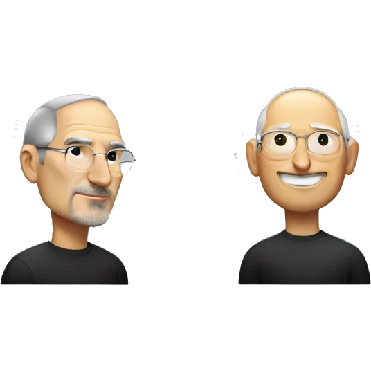 Steve Jobs and Tim Cook emoji