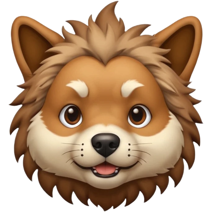 Exploding dog head emoji