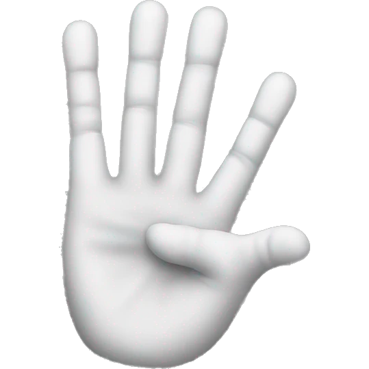 three fingers emoji