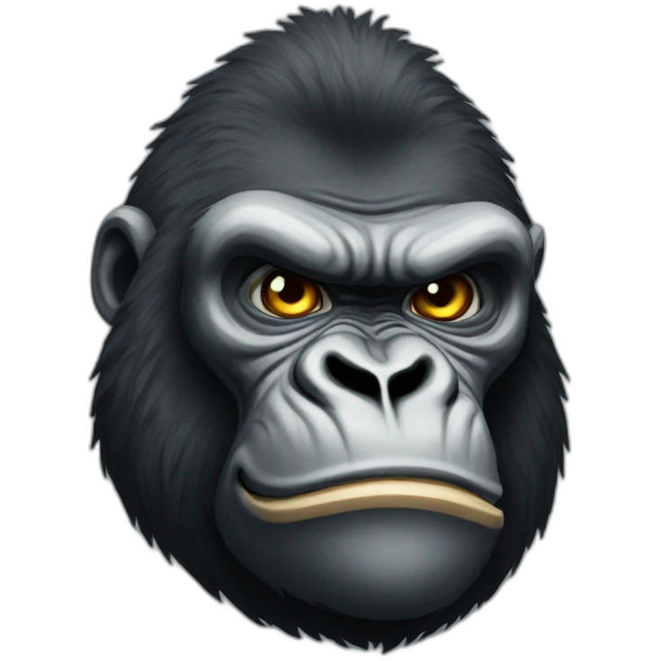 Strong gorilla emoji