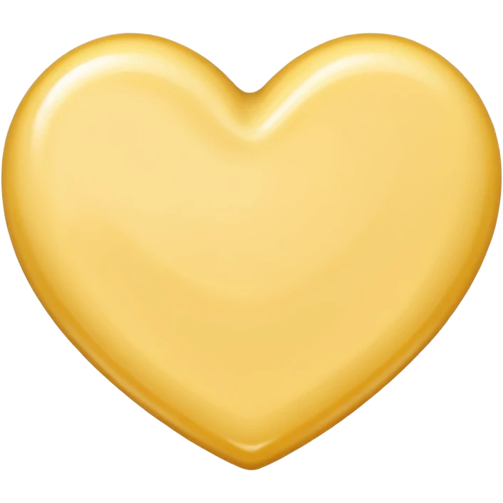 butter coloured heart emoji