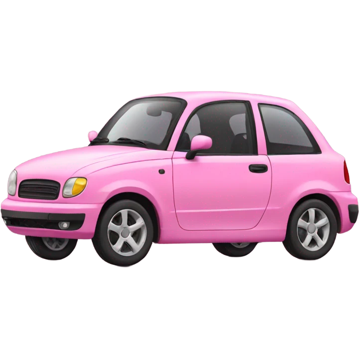 pink car emoji
