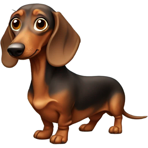 Long dachshund  emoji