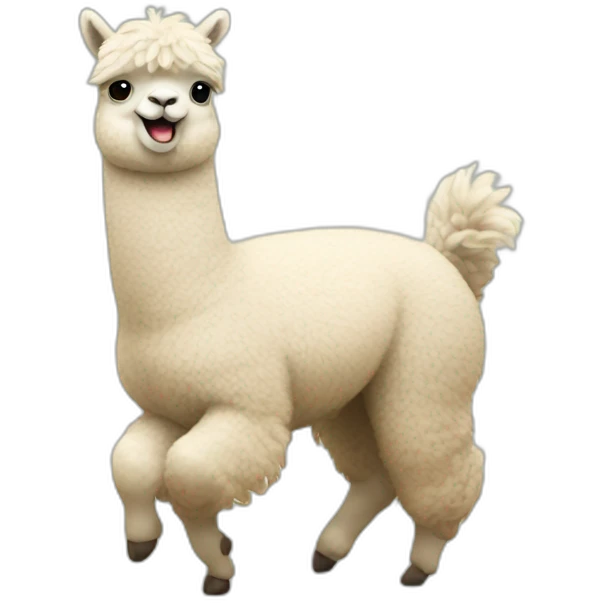 alpaca dancing emoji