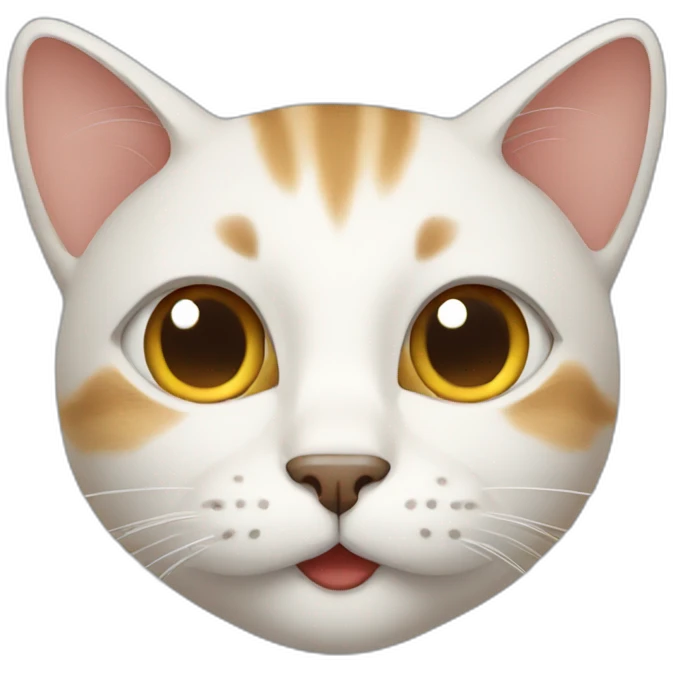 Cat with people face emoji