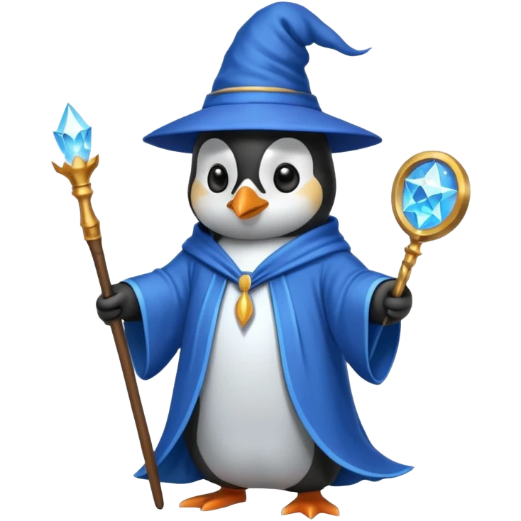 penguin wizard emoji