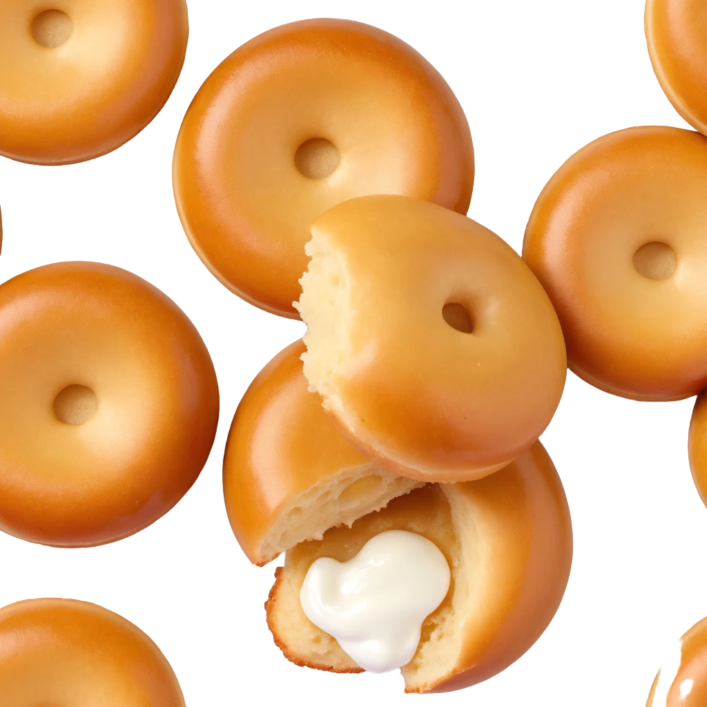 a Berliner Krapfen, round, golden-brown, no hole, extra powdered sugar, jam filling visible emoji